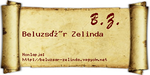 Beluzsár Zelinda névjegykártya